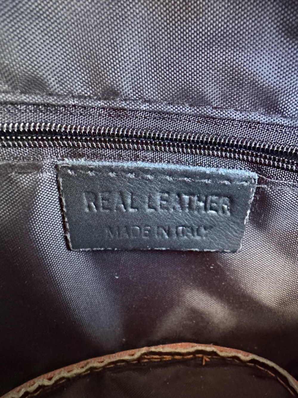 Genuine Leather Suede Embossed Leather Crossbody Bag Made and Purchased In Italy - Picture 11 of 11